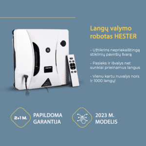 Langų valymo robotas + 3 metų garantija
