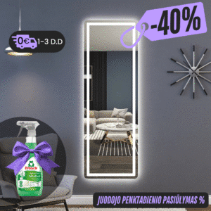 Išmanus veidrodis su LED apšvietimu LUMUS Alisa