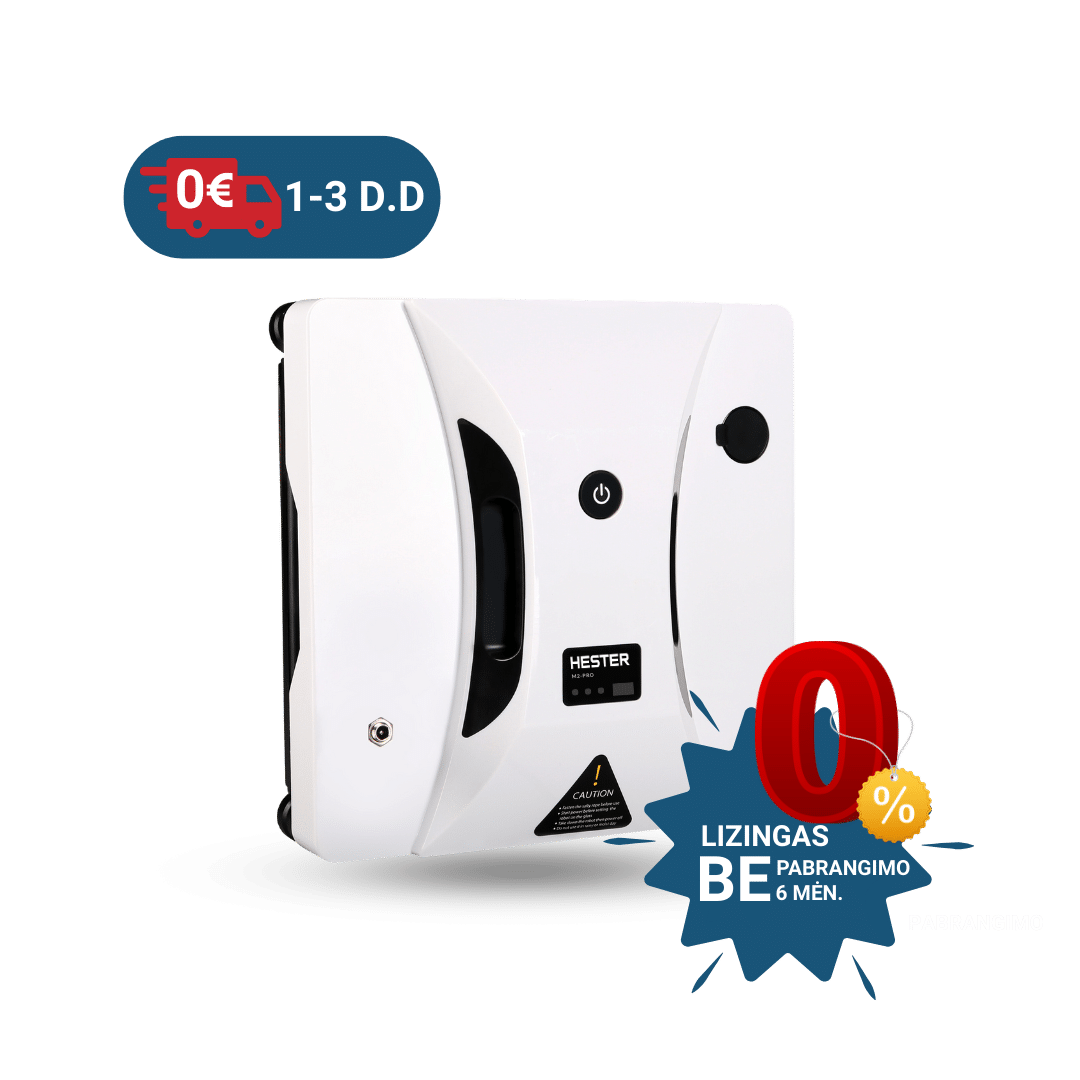 Langų valymo robotas su purškimo sistema „Hester M2-PRO“