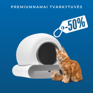 Savaime išsivalantis kačių tualetas-robotas MeoBot