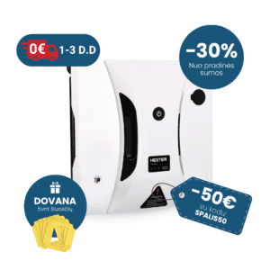 Langų valymo robotas su purškimo sistema „Hester M2-PRO“