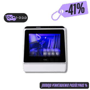 Laisvai pastatoma mini indaplovė PUREA Turbo