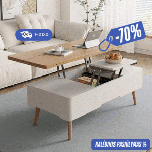 Kavos staliukas su pakeliamu stalviršiu MONO EasyLift-Double