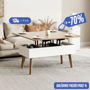 Kavos staliukas su pakeliamu stalviršiu MONO EasyLift-Space