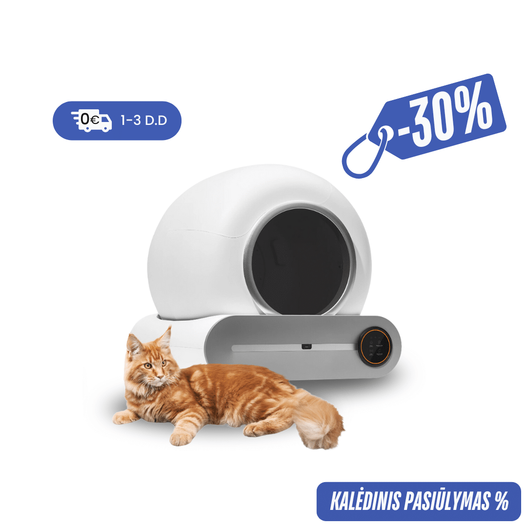 Savaime išsivalantis kačių tualetas-robotas MeoBot