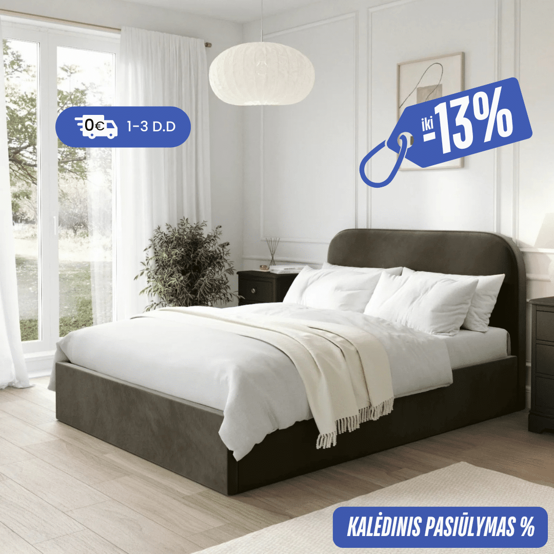 Lova su patalynės dėže COMFO VelvetDream