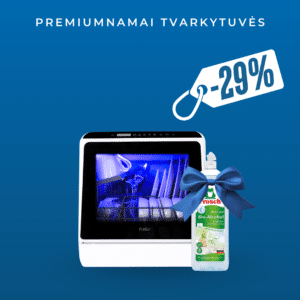 Laisvai pastatoma mini indaplovė PUREA Turbo