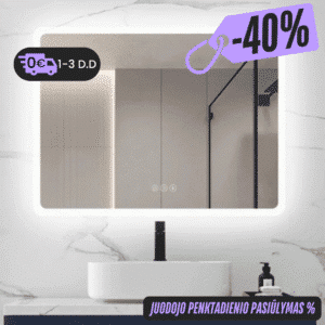 Išmanus veidrodis su LED apšvietimu LUMUS Emili
