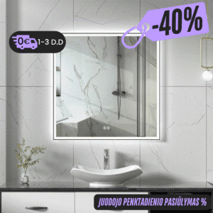 Išmanusis veidrodis su LED apšvietimu LUMUS Klara