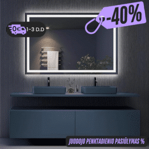 Išmanus veidrodis su LED apšvietimu LUMUS Lara
