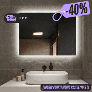 Išmanus veidrodis su LED apšvietimu Mila