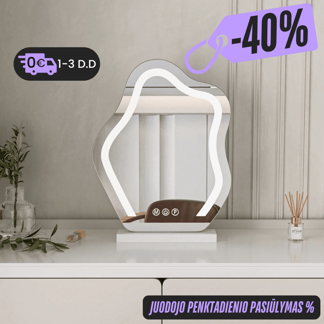 Kosmetinis veidrodis su apšvietimu LUMUS Tera