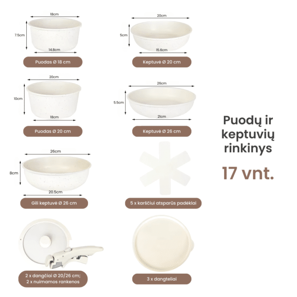 Puodų ir keptuvių rinkinys DOROTA DONNOR - Image 2