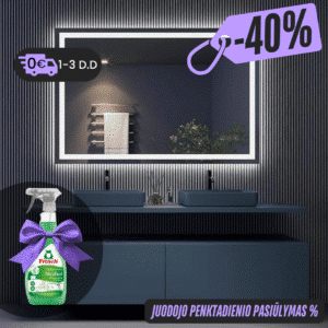 Išmanus veidrodis su LED apšvietimu LUMUS Lara