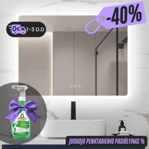 Išmanus veidrodis su LED apšvietimu LUMUS Emili