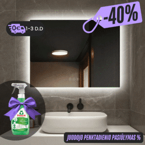 Išmanus veidrodis su LED apšvietimu Mila