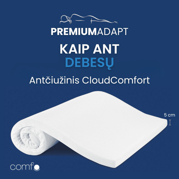 Antčiužinis COMFO CloudComfort, 5 cm - Image 8