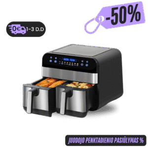 Dviguba karšto oro gruzdintuvė FRITO DOUBLE