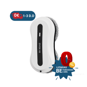 Langų valymo robotas su dvipuse purškimo sistema ,,OVOX R8" (2025 m. modelis)