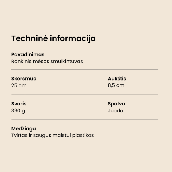 Rankinis mėsos smulkintuvas - Image 10