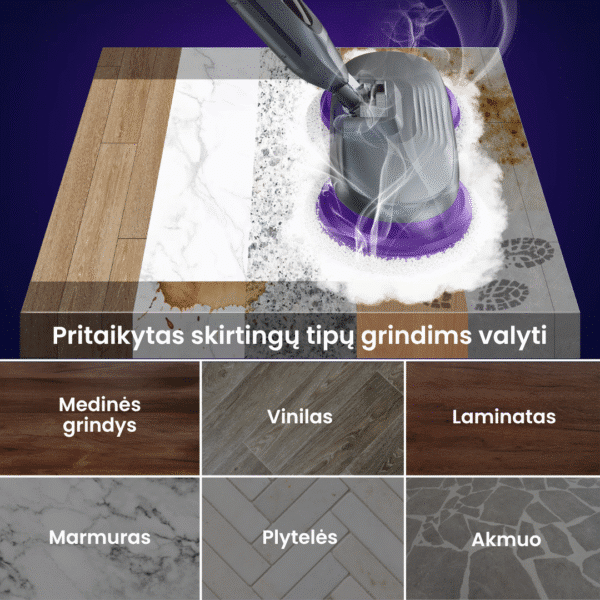 Garinis grindų valymo prietaisas OVOX SteamPro - Image 14