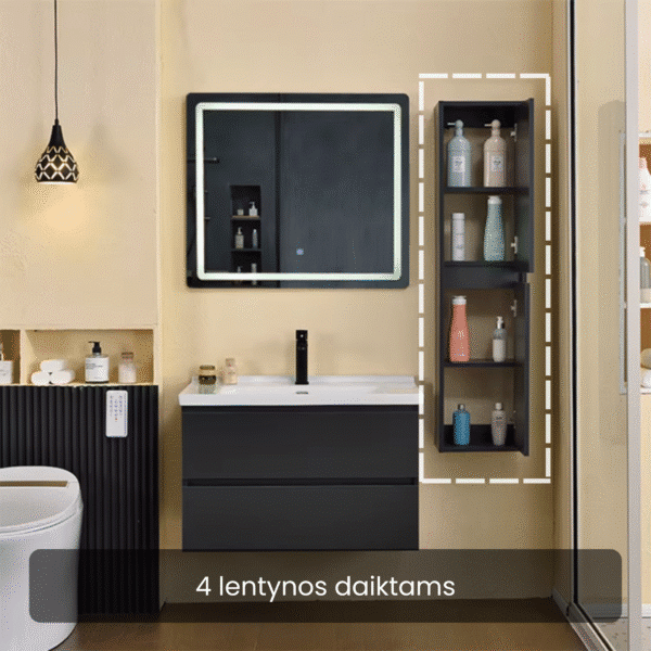 Vonios spintelės su praustuvu ir veidrodžiu ELVO CabinetSet-Max - Image 5