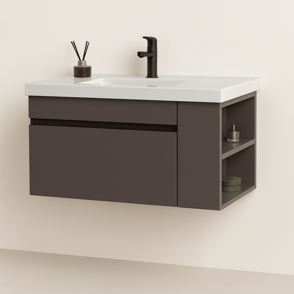 Vonios spintelė su praustuvu ELVO CabinetSet-Prime