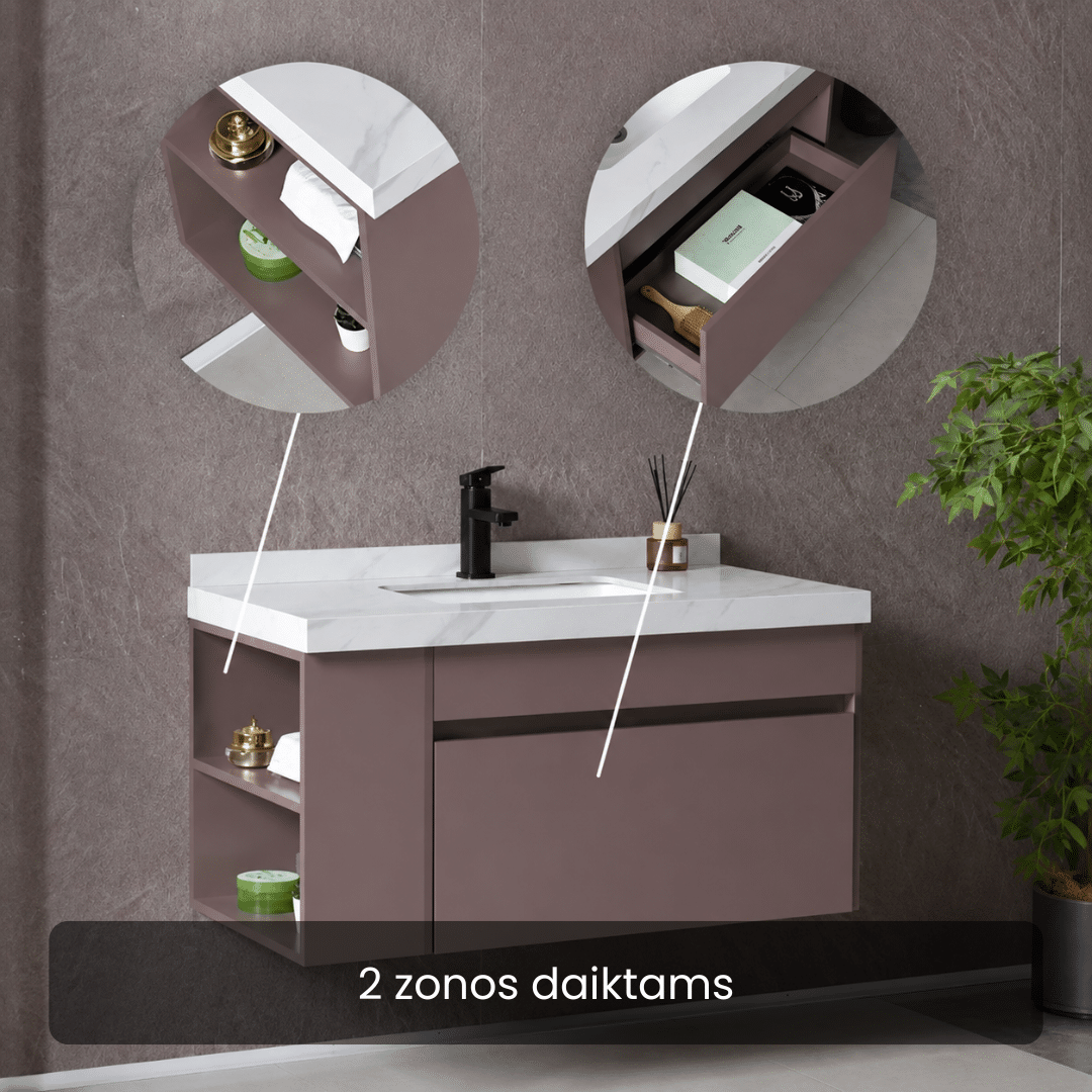 Vonios spintelė su praustuvu ELVO CabinetSet-Prime - Image 2