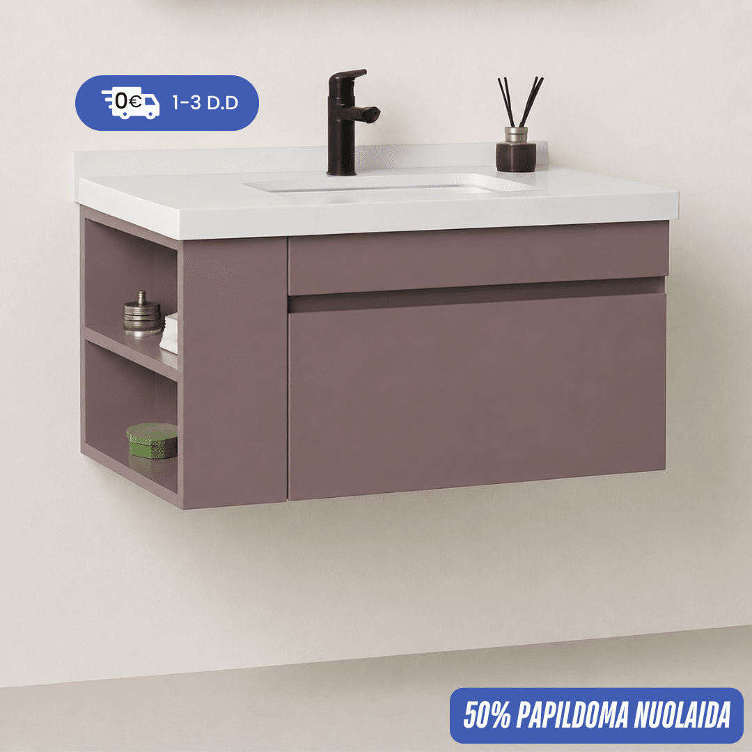 Vonios spintelė su praustuvu ELVO CabinetSet-Prime