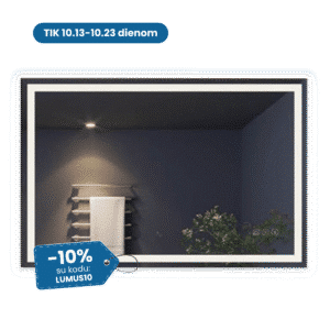 Išmanus veidrodis su LED apšvietimu LUMUS Lara