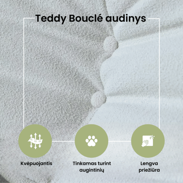 Teddy bouclé audinio sofa MONO Haze - Image 3
