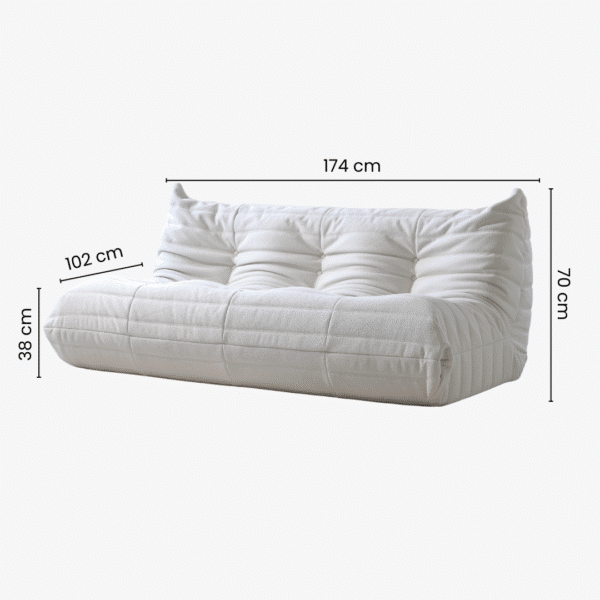 Teddy bouclé audinio sofa MONO Haze - Image 11