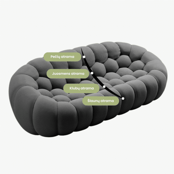 Laisvalaikio sofa MONO Puffo - Image 3