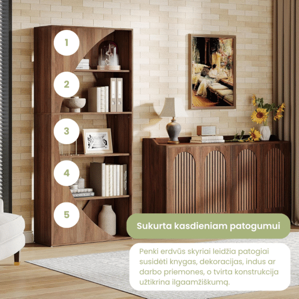 Moderni knygų lentyna MONO Vellum - Image 4