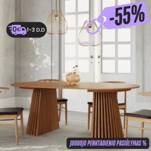 Išskleidžiamas valgomojo stalas MONO EasyExtend 3in1