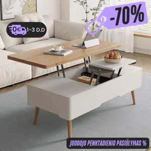 Kavos staliukas su pakeliamu stalviršiu MONO EasyLift-Double