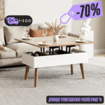 Kavos staliukas su pakeliamu stalviršiu MONO EasyLift-Space