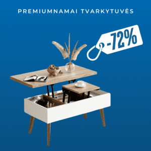 Kavos staliukas su pakeliamu stalviršiu MONO EasyLift-Space