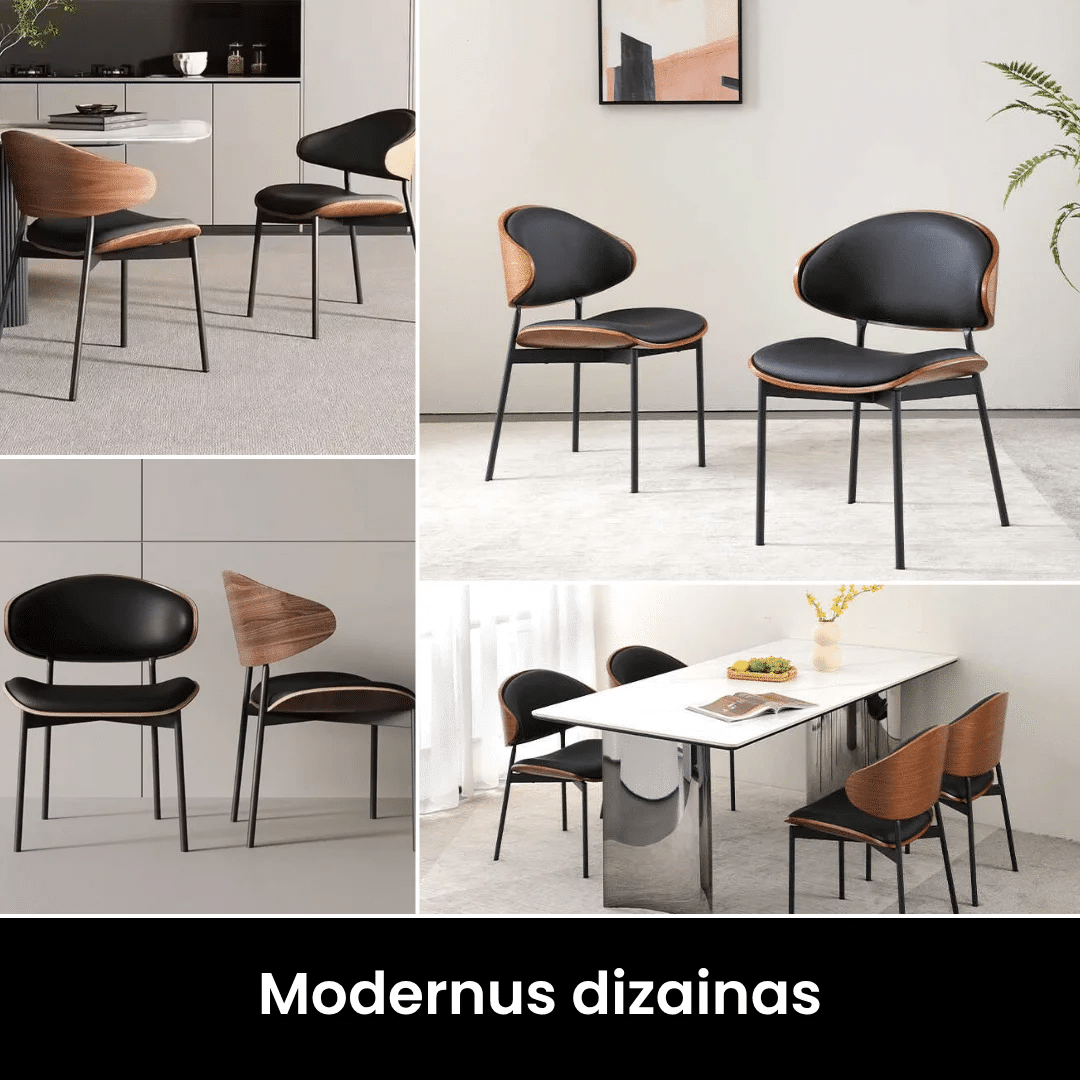 Modernios valgomojo kėdės – MONO DineLine 4 vnt - Image 2
