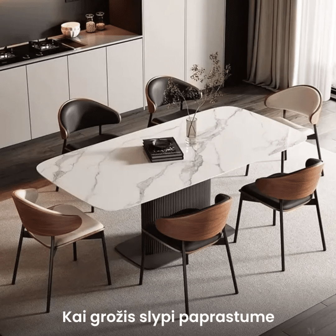 Modernios valgomojo kėdės – MONO DineLine 4 vnt - Image 9