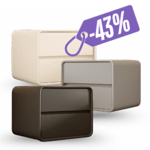 Modernus naktinis staliukas MONO Night 2 vnt