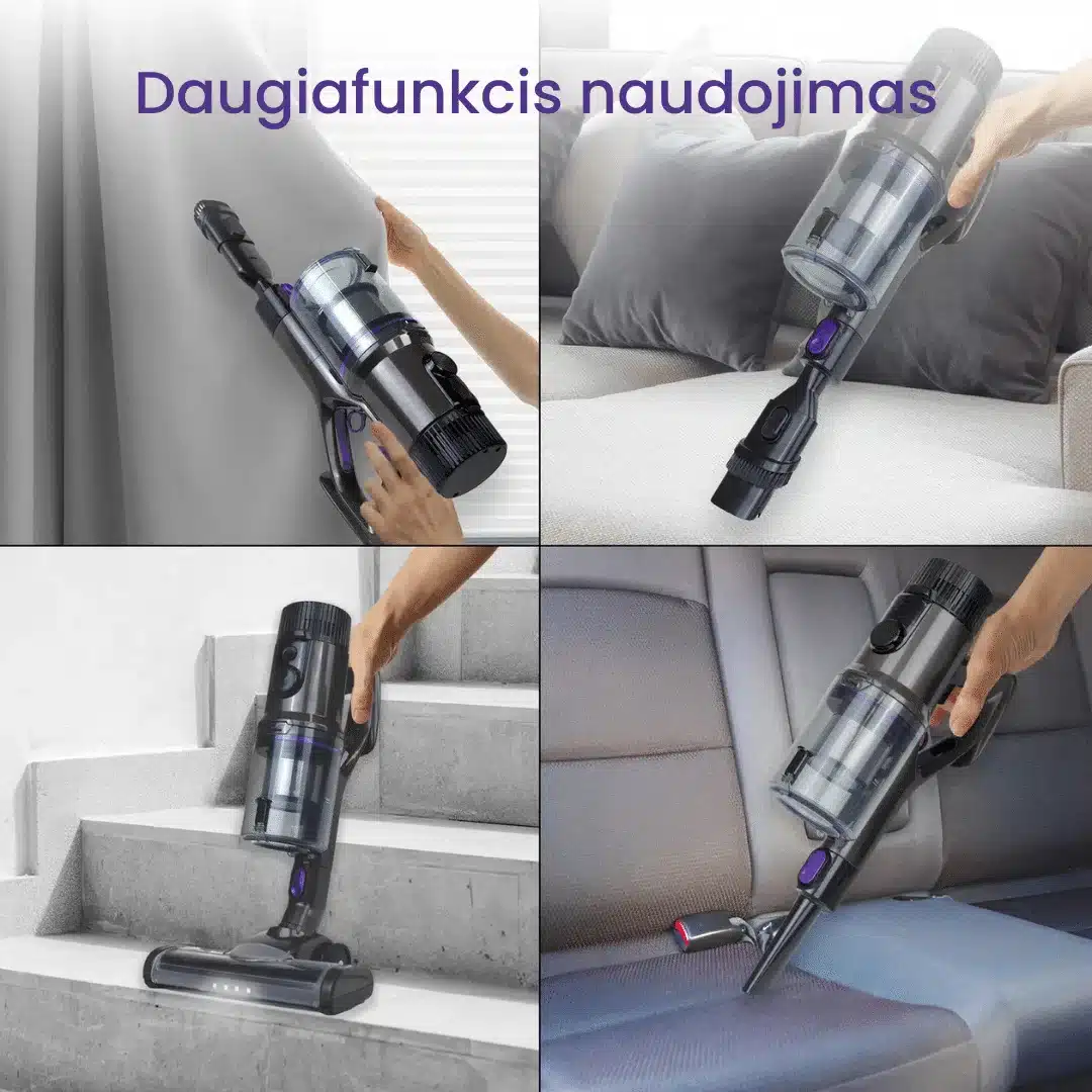 Belaidis dulkių siurblys-šluota OVOX Ultra + Karšto oro gruzdintuvė Easy Fry - Image 3