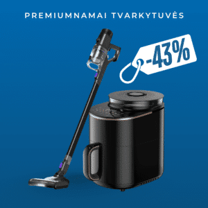 Belaidis dulkių siurblys-šluota OVOX Ultra + Karšto oro gruzdintuvė FRITO STEAM FRY