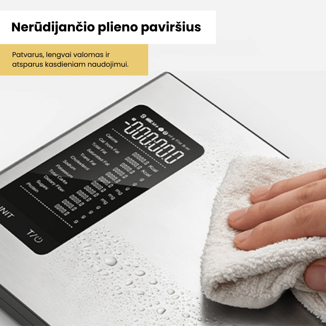 Išmanios kalorijas skaičiuojančios virtuvinės svarstyklės FRITO NutriScale - Image 13