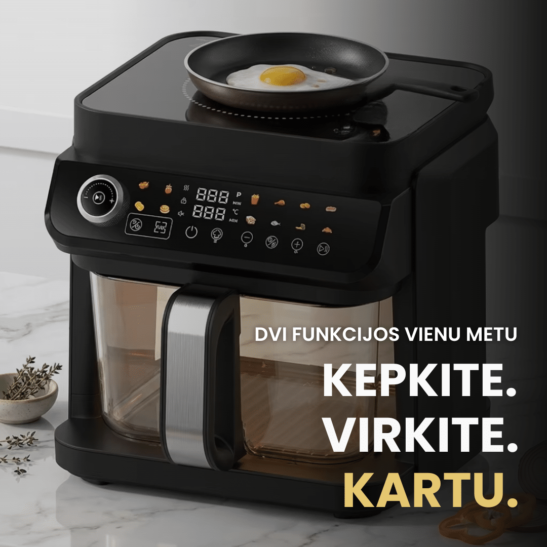 Karšto oro gruzdintuvė ir indukcinė kaitlentė 2in1 FRITO DualHeat - Image 2