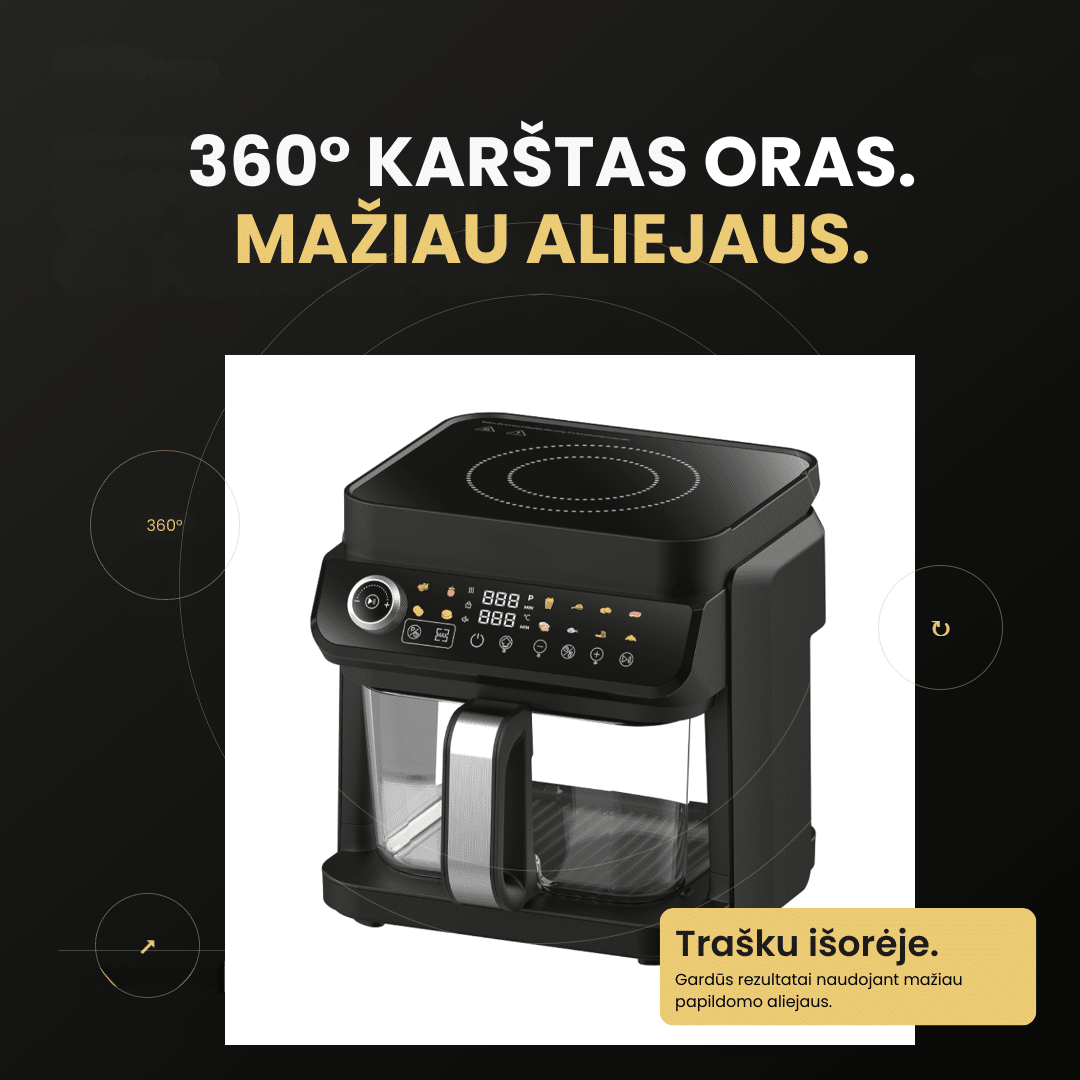 Karšto oro gruzdintuvė ir indukcinė kaitlentė 2in1 FRITO DualHeat - Image 5