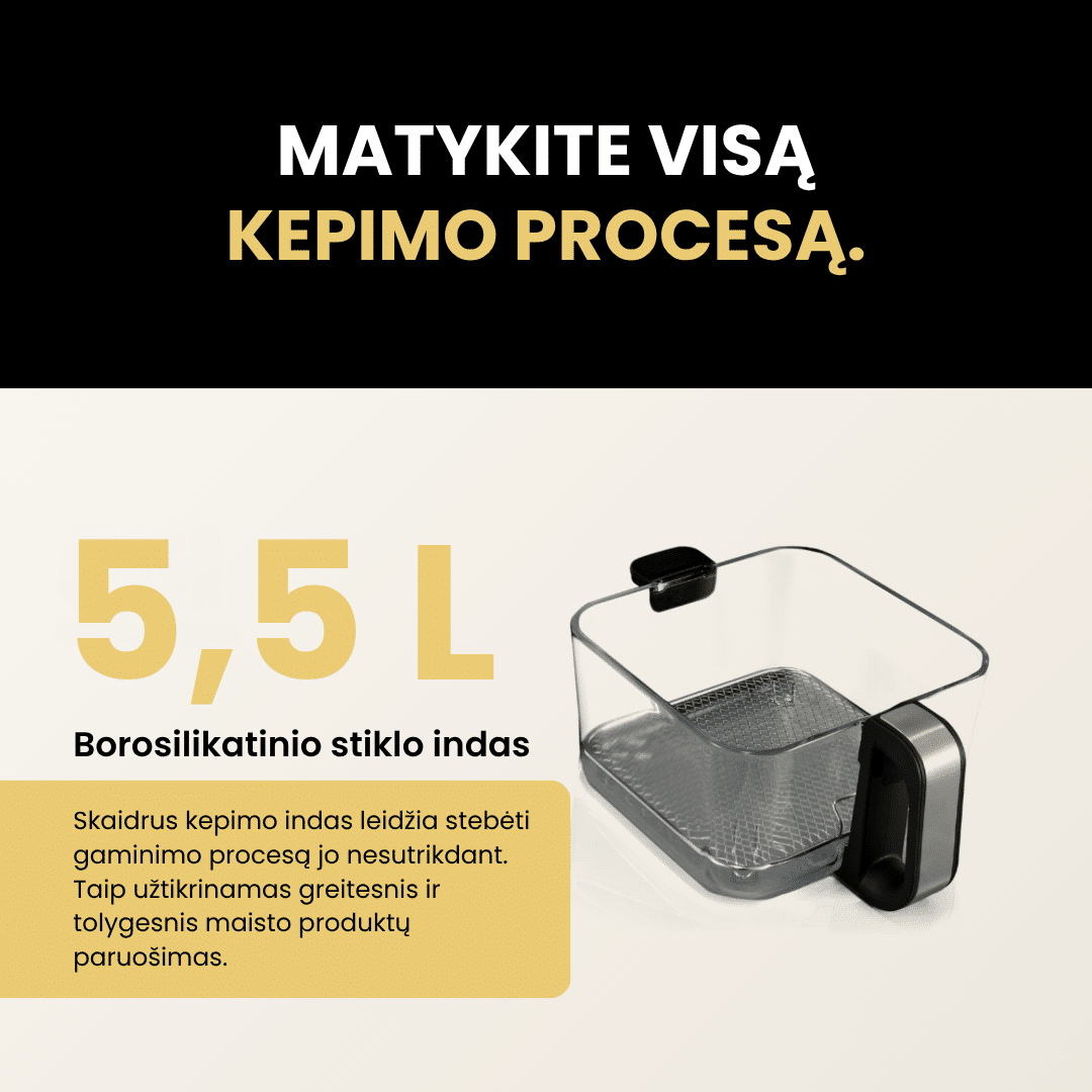 Karšto oro gruzdintuvė ir indukcinė kaitlentė 2in1 FRITO DualHeat - Image 4