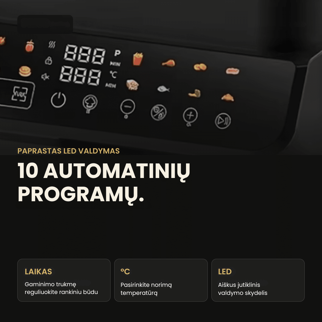 Karšto oro gruzdintuvė ir indukcinė kaitlentė 2in1 FRITO DualHeat - Image 7