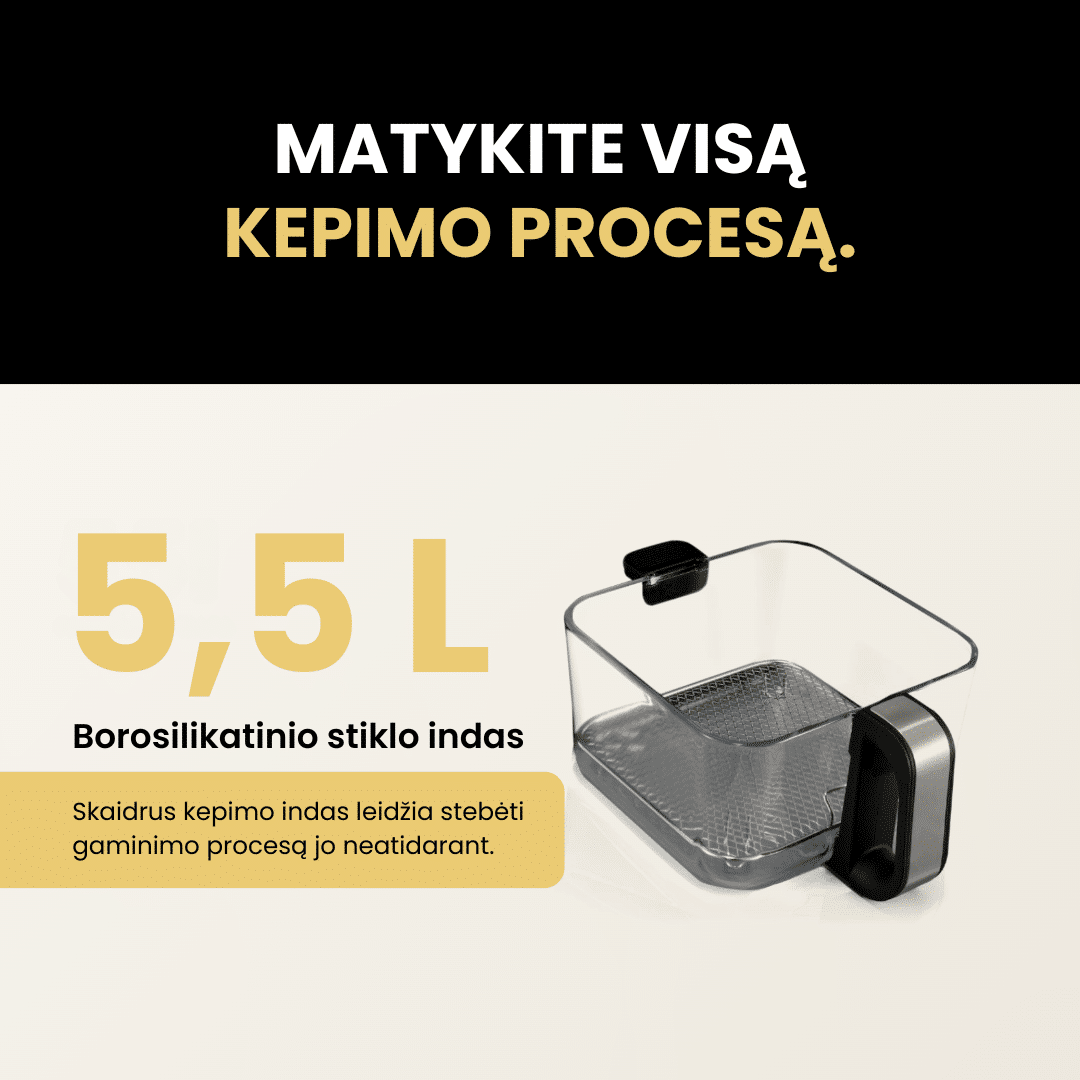 Karšto oro gruzdintuvė ir indukcinė kaitlentė 2in1 FRITO DualHeat - Image 4