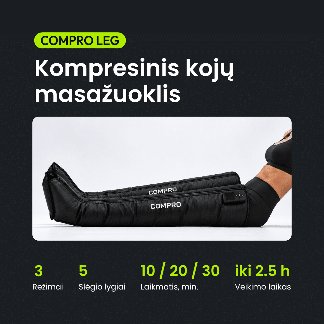 Kompresinis kojų masažuoklis COMPRO Leg - Image 2